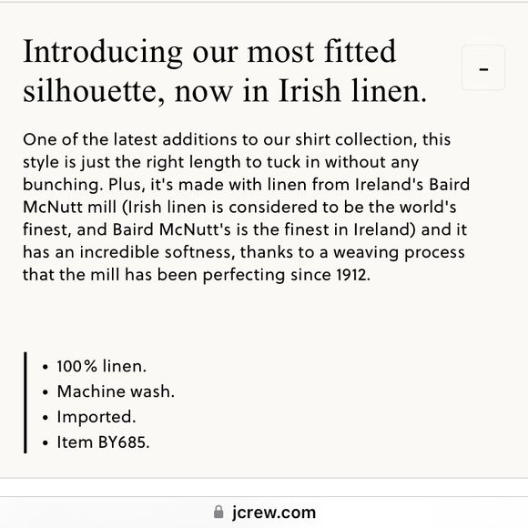 J.Crew Wren Slim Shirt in Baird McNutt Irish linen in Mountain Bluebird Blue 4 - Picture 6 of 7